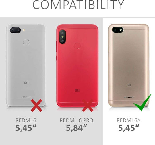 KWmobile TPU Back Cover Σιλικόνης Μαύρο (Redmi 6a)