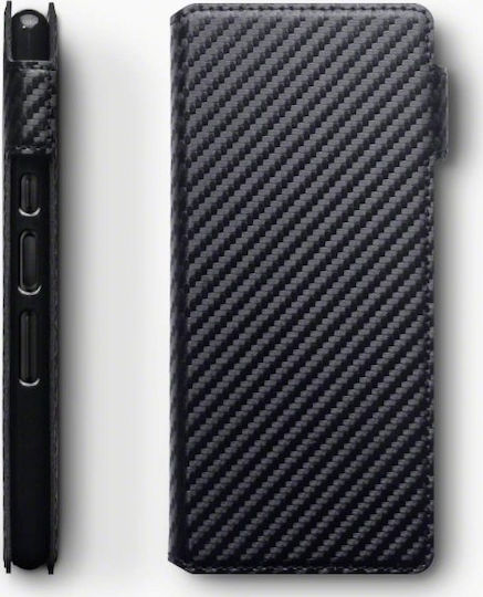 Terrapin Low Profile Carbon Brieftasche Synthetisches Leder Schwarz (Xperia 10)
