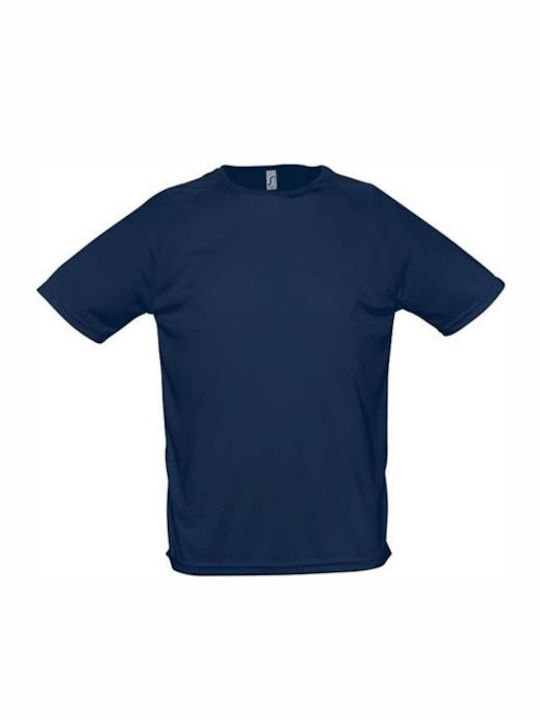 Sol's Sporty Men's Short Sleeve Promotional T-Shirt Navy Blue
