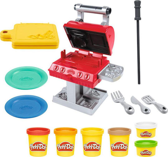 Hasbro Play-Doh Knete - Grill n' Stamp Spiel-Set für 3+ Alter, 6 Stück
