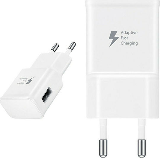 Samsung Ladegerät Ohne Kabel mit USB-A-Anschluss 15 W Quick Charge 2.0 Weiß (EP-TA20)