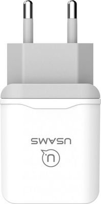 Usams Charger Without Cable Quick Charge 3.0 Whites (US-CC024)