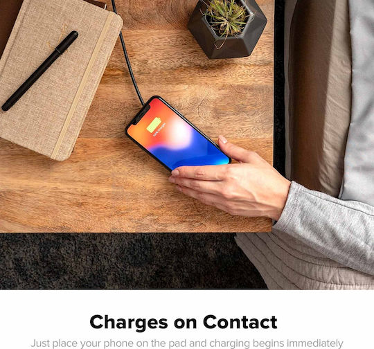 Mophie Ασύρματος Φορτιστής (Qi Pad) 5W Μαύρος (409901794)