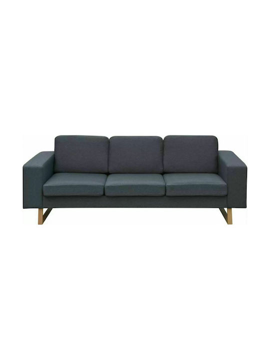 Dreisitzer Sofa Grau 200x82x76cm