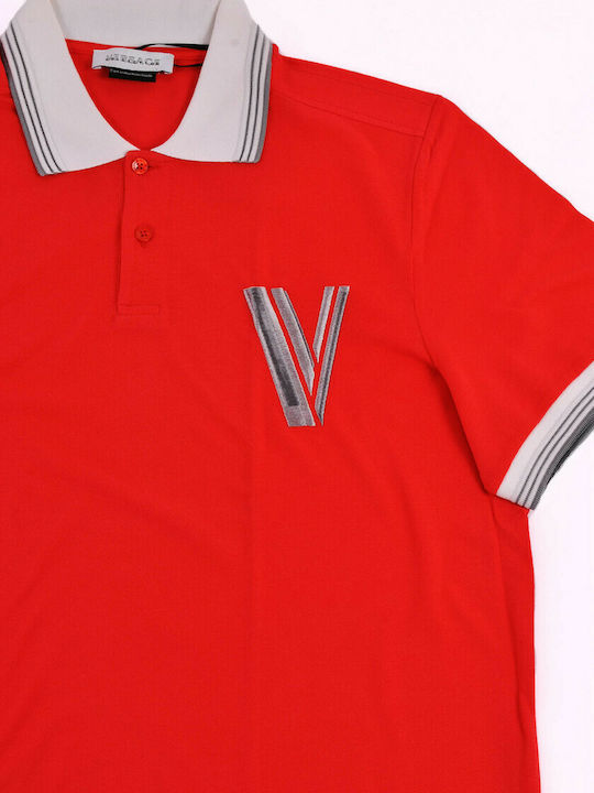 Versace Polobluse in normaler Passform - VJ0PC20 V9J303 V622 Rot