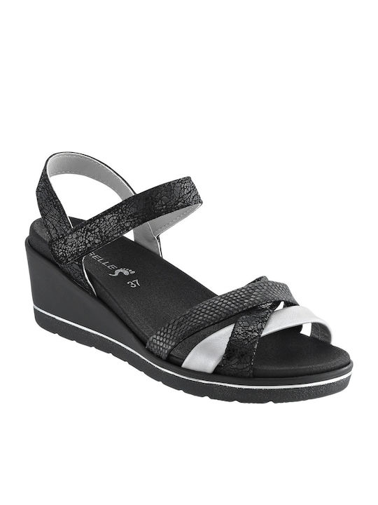 Naturelle Anatomic Women's Ankle Strap Platforms Black