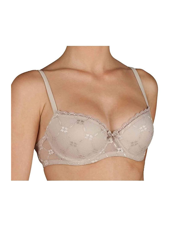 Creaciones Selene Brigitte Push Up Bra Beige