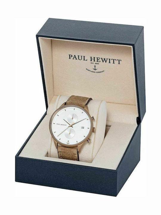 Paul Hewitt Chrono Line Uhr Batterie mit Stoffarmband