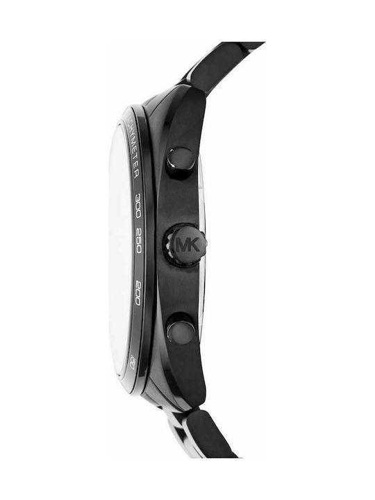 Michael Kors Dane Watch Chronograph Battery with Black Metal Bracelet