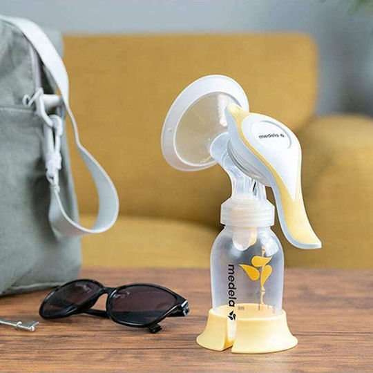 Medela Manual Single Breast Pump Harmony Flex Yellow 150ml