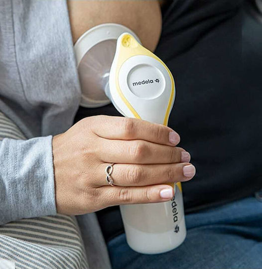 Medela Manual Single Breast Pump Harmony Flex Yellow 150ml