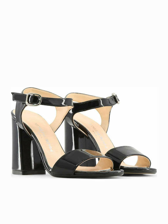 Made In Italia Women's Sandals Angela with Ankle Strap Black ANGELA