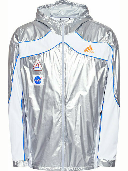 Adidas Marathon Space Race Αθλητικό Ανδρικό Μπουφάν Ασημί GK8816 |  Skroutz.gr