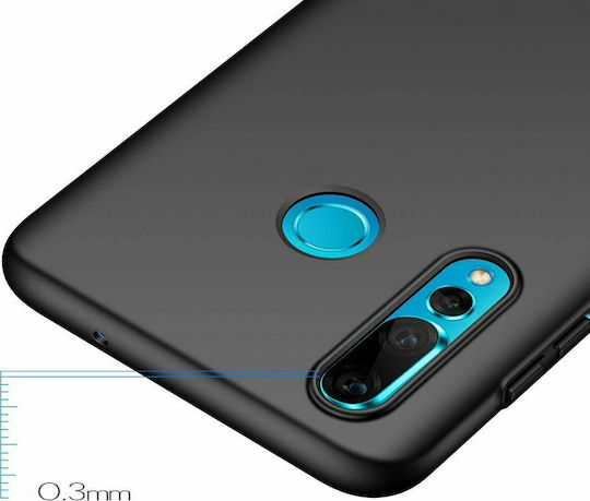 Umschlag Rückseite Kunststoff Schwarz (Huawei P Smart+)