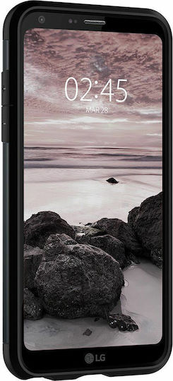 Spigen Slim Armor Back Cover Metalic 1.2mm Gri (LG Q6)