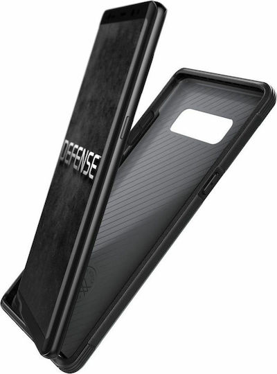 X-Doria Defense Lux Задна корица Пластмаса 2мм Черен (Galaxy Note 8)