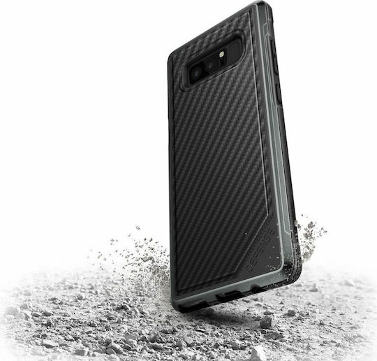 X-Doria Defense Lux Задна корица Пластмаса 2мм Черен (Galaxy Note 8)