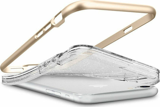 Spigen Neo Hybrid Crystal Glitter Back Cover Plastic 2mm Gold (iPhone SE 2022/2020)