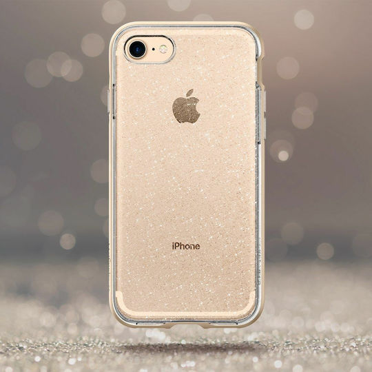 Spigen Neo Hybrid Crystal Glitter Back Cover Plastic 2mm Gold (iPhone SE 2022/2020)