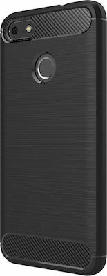 Hurtel Carbon-fiber Back Cover Silicone Black (Huawei P9 Lite Mini)