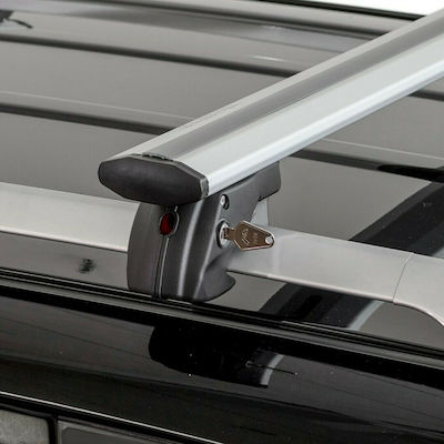 Menabo Jackson 120cm. for Cars with Factory Bars (with Roof Rack Legs and Lock) Black