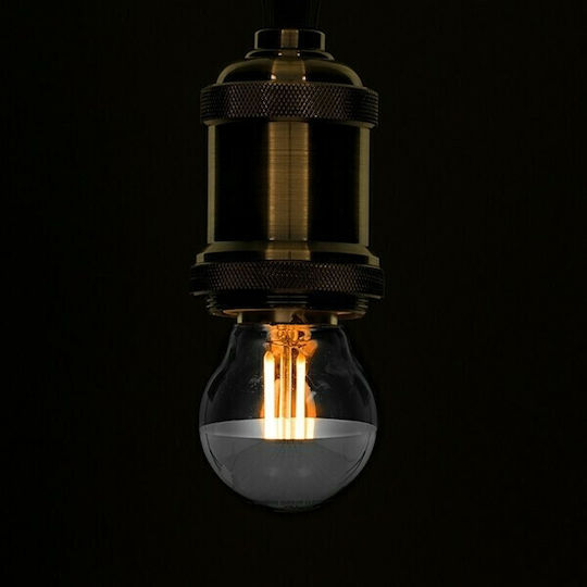 GloboStar Edison Retro LED крушка 4W 77mm за фасунга E27 и форма G45 Топло бяло 440лм Димируем