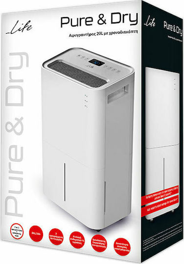 Life Pure & Dry Αφυγραντήρας με Συμπιεστή 20lt