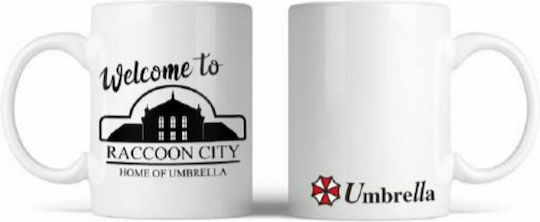 Numskull Resident Evil - Welcome to Raccoon City Κούπα Κεραμική Λευκή 560ml