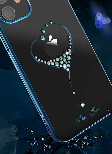 Kingxbar Wish with Swarovski Crystals Задна корица Пластмаса Син (iPhone 12 Pro Max)