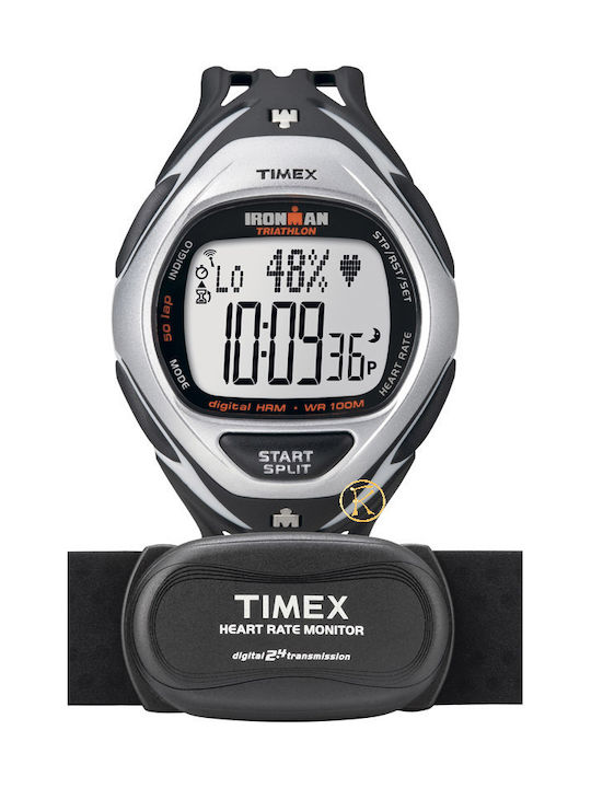 Timex Ρολόι Μπαταρίας με Καουτσούκ Λουράκι Timex Ρολόι Μπαταρίας με Καουτσούκ Λουράκι