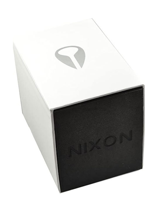 Nixon Uhr Batterie mit Schwarz Lederarmband A045-1932-00