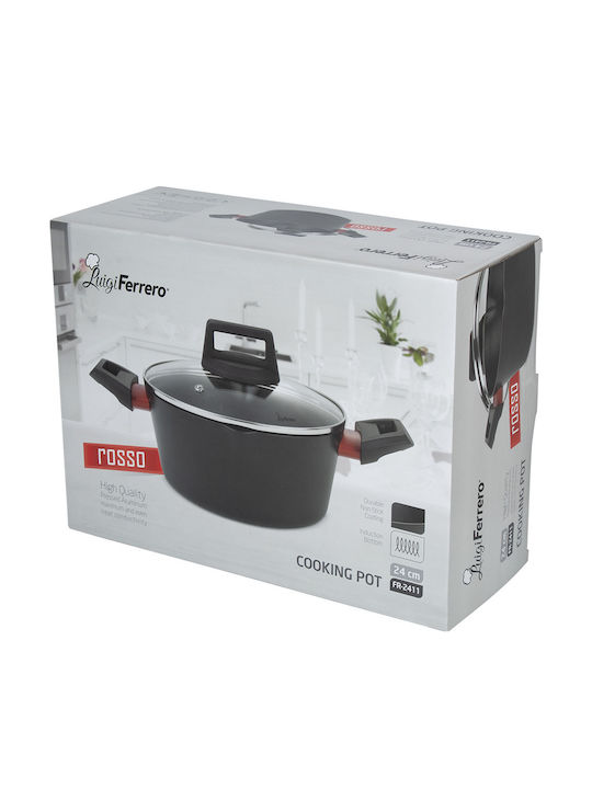 Luigi Ferrero FR-2411 Deep Pot made of Aluminum 4.1lt / 24cm