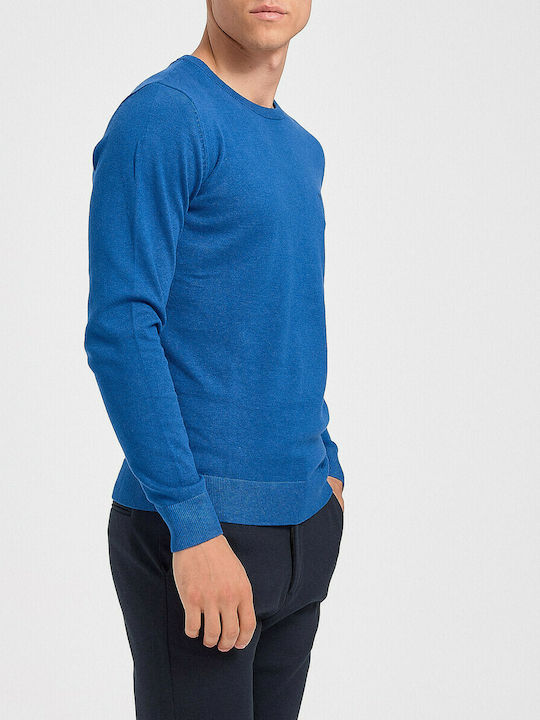 Tom Tailor Herren Langarm-Pullover Blau 1012819-24248