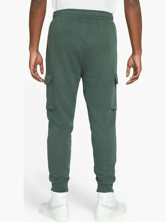 Sportswear Cargo Sweatpants with Elastic Green