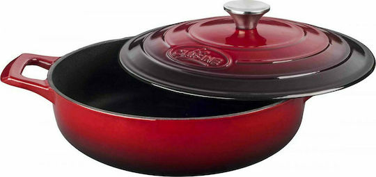 La Cuisine Flacher Topf aus Gusseisen 3.5Es / 28cm