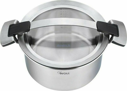 Woll Concept Pro Flacher Edelstahl-Topf 4Es / 24cm