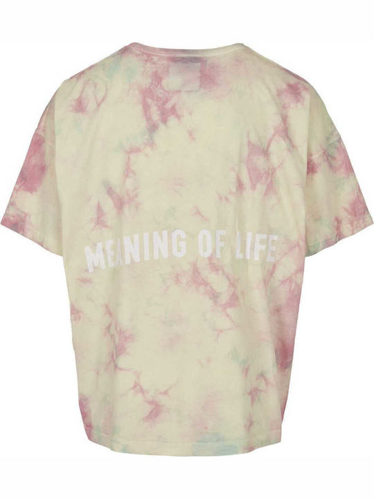 Cayler & Sons Meaning Of Life Tie Dye Herren Kurzarmshirt Gelb