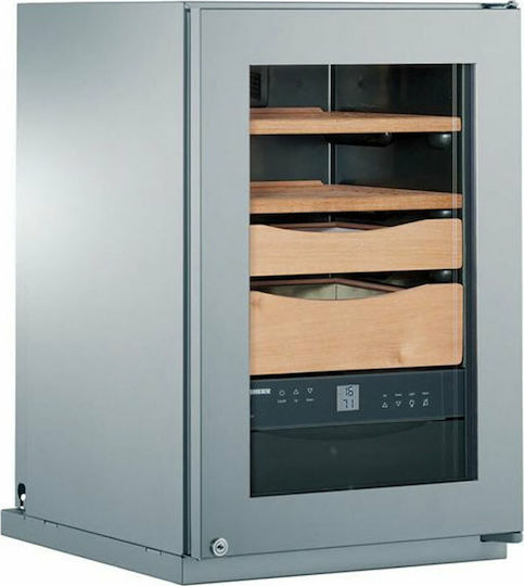 Liebherr Zkes 453 Metalică Vitrină Umidificator de Puroi cu Igrometru Digital 61.2cmx42.5cmx61.2cmcm.