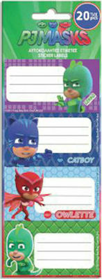 Diakakis Notebook Labels PJ Masks Stickers 20pcs