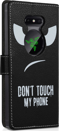 KWmobile Don't Touch My Phone Brieftasche Synthetisches Leder Schwarz (Nothing Phone 2)