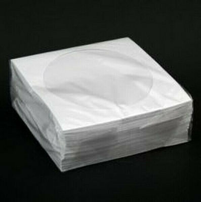 Omega CD/DVD Sleeve White 100pcs