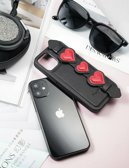 Kingxbar Refreshing with Swarovski Crystals Back Cover Black (iPhone 12 mini)