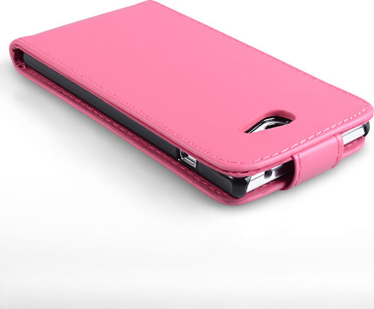 YouSave Accessories Vertikaler Flip Synthetisches Leder Rosa