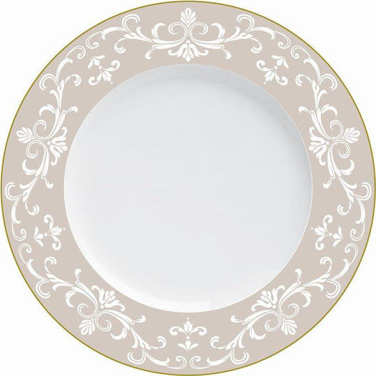 Cryspo Trio Charlote Oro Beige Porcelain Dinnerware Set 20pcs