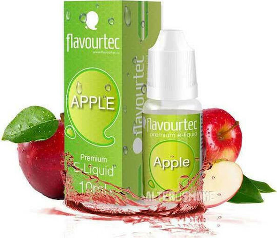 Flavourtec Fertige Nachfüllflüssigkeit Apple mit Fruchtig Geschmack 6mg 10ml