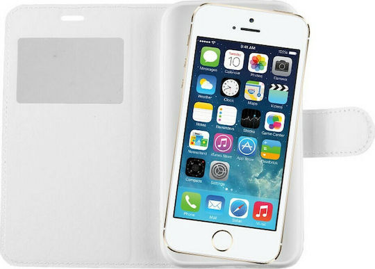 Volte-Tel Book Δερματίνης Λευκό (iPhone 5/5s/SE)
