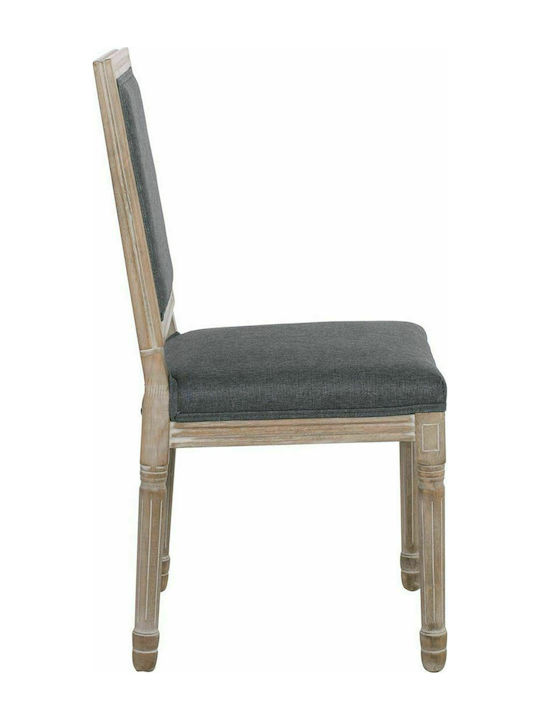 Jameson Square Dining Room Wooden Chair Decape Grey 49x58x95cm 2pcs