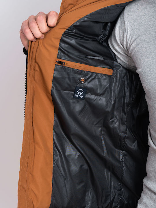 Winter Jacket Puffer Orange