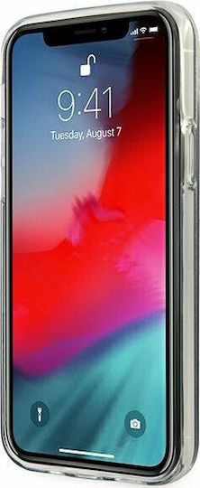 Guess Glitter Gradient Script Back Cover Πλαστικό Μπλε (iPhone 12 Pro Max)