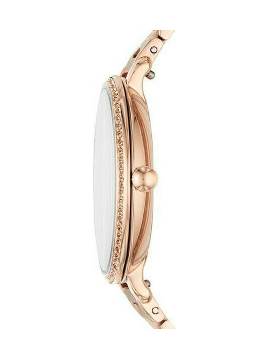 Fossil Jocelyn Crystals Uhr mit Rose Gold Metallarmband